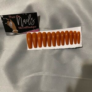 Brown Suger Long Press-On Nails